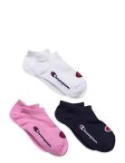 3Pk Sneaker Socks Sokker Strømper Pink Champion