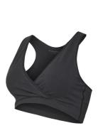 Mlcrossy Cotton Bra 2F Noos Lingerie Bras & Tops Maternity Bras Black Mamalicious