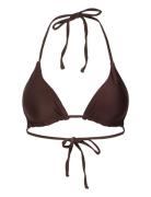 Waverly Bikini Top Swimwear Bikinis Bikini Tops Triangle Bikinitops Brown SUI AVA