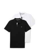 Doublepack Polo, Packaging Tops Polos Short-sleeved Black Tom Tailor