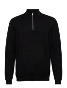 Onswyler Life Reg 14 Half Zip Knit Noos Tops Knitwear Half Zip Jumpers Black ONLY & SONS