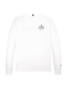 Th Logo Puff Print Reg Tee Ls Tops T-shirts Long-sleeved T-Skjorte White Tommy Hilfiger