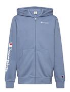 Hooded Full Zip Sweatshirt Sport Sweatshirts & Hoodies Hoodies Blue Champion