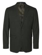 Slhslim-Neil Blz B Suits & Blazers Blazers Single Breasted Blazers Green Selected Homme