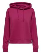 Onplounge Life Hood Ls Swt Noos Sport Sweatshirts & Hoodies Hoodies Pink Only Play