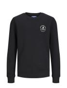 Jjeswift Sweat Crew Neck Mni Tops T-shirts Long-sleeved T-Skjorte Black Jack & J S