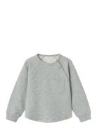 Nmmlander Ls Sweat Lil Tops Sweatshirts & Hoodies Sweatshirts Grey Lil'Atelier