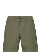 Dyed Canvas Beach Shorts Bottoms Shorts Casual Khaki Green Mads Nørgaard