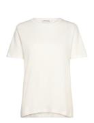 Srhella T-Shirt Gots Tops T-shirts & Tops Short-sleeved Cream Soft Rebels