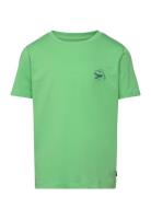 Printed T-Shirt Tops T-Kortærmet Skjorte Green Tom Tailor