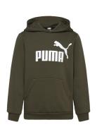 Ess Big Logo Hoodie Fl B Sport Sweatshirts & Hoodies Hoodies Khaki Green PUMA