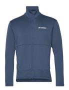 Terrex Multi Light Fleece Full-Zip Jacket Sport Sweatshirts & Hoodies Fleeces & Midlayers Blue Adidas Terrex