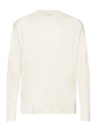 100% Cotton Long-Sleeved T-Shirt Tops T-Langærmet Skjorte Cream Mango