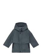 Hooded Parka Outerwear Shell Clothing Shell Jacket Blue Mango