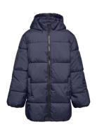 Quilted Long Coat Foret Jakke Navy Mango