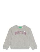 Sweater L/S Tops Sweatshirts & Hoodies Sweatshirts Grey United Colors Of Benetton