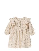 Nbflacy Ls Loose Body Dress Lil Dresses & Skirts Dresses Casual Dresses Long-sleeved Casual Dresses Beige Lil'Atelier