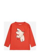 Freedom Bird T-Shirt Tops T-shirts Long-sleeved T-Skjorte Red Bobo Choses