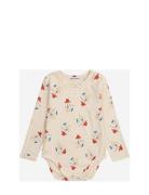 Baby Magic Flute Player All Over Body Bodies Long-sleeved Beige Bobo Choses