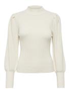 Onlkatia L/S Highneck Pullover Knt Noos Tops Knitwear Jumpers White ONLY