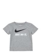 Nike "Just Do It" Tee Tops T-Kortærmet Skjorte Grey Nike