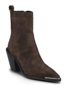 Women Boots Shoes Boots Ankle Boots Ankle Boots With Heel Brown NEWD.Tamaris