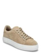 Slhdavid Chunky Suede Sneaker Noos Low-top Sneakers Beige Selected Homme