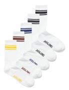 Jactrey Tennis Socks 5 Pack Underwear Socks Regular Socks White Jack & J S