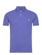 Slim Fit Mesh Polo Shirt Designers Knitwear Short Sleeve Knitted Polos Blue Polo Ralph Lauren