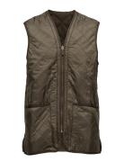 Barbour Polarquilt Waistcoat/Zip-In Liner Designers Vests Khaki Green Barbour