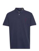 Custom Slim Fit Mesh Polo Shirt Designers Knitwear Short Sleeve Knitted Polos Blue Polo Ralph Lauren