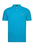 The Iconic Mesh Polo Shirt Designers Polos Short-sleeved Blue Polo Ralph Lauren