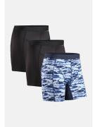 Men's Sports Trunks 3-Pack Sport Boxers Blue Danish Endurance