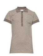 Gate Ss T-Shirt Tops T-shirts Polo Shirts Short-sleeved Polo Shirts Beige En Fant