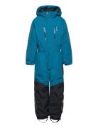 Penguin Snowsuit Kids Moss 104 Sport Coveralls Snow-ski Coveralls & Sets Blue ISBJÖRN Of Sweden