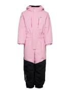 Penguin Snowsuit Kids Moss 80 Sport Coveralls Snow-ski Coveralls & Sets Pink ISBJÖRN Of Sweden