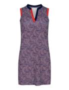 Abby Sleeveless Dress Sport Short Dress Purple Röhnisch