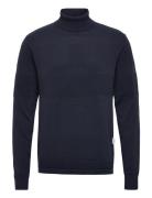 Slhmaine Ls Knit Roll Neck W Noos Tops Knitwear Turtlenecks Navy Selected Homme