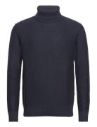 Slhaxel Ls Knit Roll Neck Noos Tops Knitwear Turtlenecks Navy Selected Homme