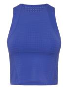 Adv T Perforated Tank W Sport Crop Tops Sleeveless Crop Tops Blue Craft