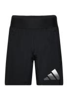 Train Icons Aeroready Logo Woven Shorts Sport Shorts Sport Shorts Black Adidas Sportswear