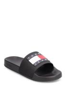 Tommy Jeans Flag Pool Slide Shoes Summer Shoes Sandals Pool Sliders Black Tommy Hilfiger