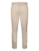 Jeffrey Brushed Chino Designers Trousers Chinos Beige Morris