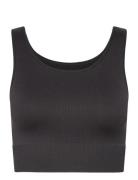 Onpjaia Life Un Sl Seam Short Top Noos Sport Crop Tops Sleeveless Crop Tops Black Only Play