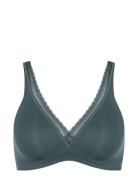 Sloggi Body Adapt Twist T-Shirt Bra Lingerie Bras & Tops Soft Bras Non Wired Bras Green Sloggi