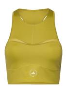 Asmc Tpr Crop Sport Crop Tops Sleeveless Crop Tops Gold Adidas By Stella McCartney