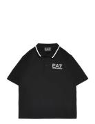 Jerseywear Tops T-shirts Polo Shirts Short-sleeved Polo Shirts Black EA7