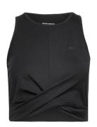 Studio Cross Tank Sport Crop Tops Sleeveless Crop Tops Black Björn Borg