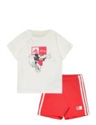 I Dy Mm G Set Sport Sets With Short-sleeved T-shirt White Adidas Performance