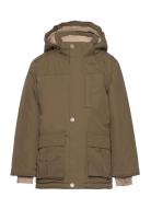 Kastorio Fleece Lined Winter Jacket. Grs Outerwear Jackets & Coats Winter Jackets Green Mini A Ture